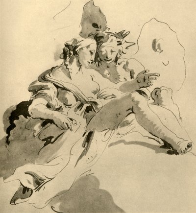 西风和植物群，18世纪中叶，1928年 作者 乔凡尼·巴蒂斯塔·提埃波罗