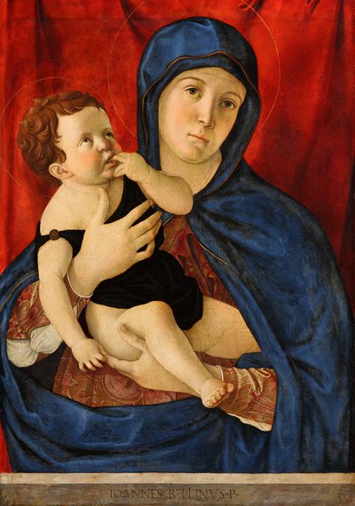 德语：Maria mit dem Kind 圣母与圣婴 作者 乔凡尼·贝里尼（Giovanni Bellini）
