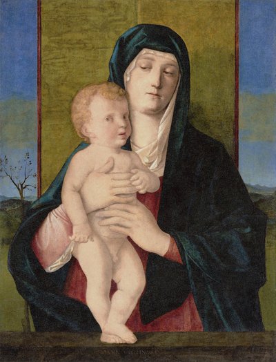圣母与圣婴（科西尼圣母像） 作者 乔凡尼·贝里尼（Giovanni Bellini）