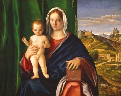 麦当娜和儿童，1509（油面板） 作者 乔凡尼·贝里尼（Giovanni Bellini）
