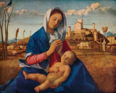 草原圣母玛利亚（c1500） 作者 乔凡尼·贝里尼（Giovanni Bellini）