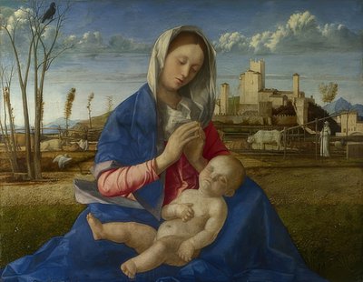 麦当娜从草地上。约1500年 作者 乔凡尼·贝里尼（Giovanni Bellini）