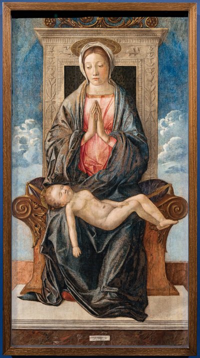 圣母与熟睡的婴儿》，乔瓦尼-贝利尼（Giovanni bellini）作，约 1470 年。 作者 乔凡尼·贝里尼（Giovanni Bellini）