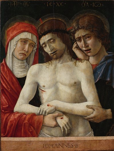 圣母与福音书作者圣约翰像 作者 乔凡尼·贝里尼（Giovanni Bellini）