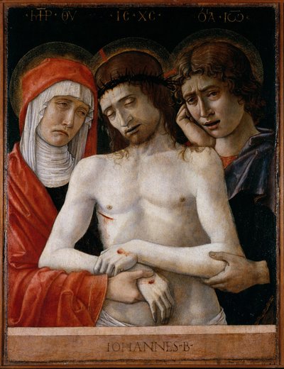 圣母与福音书作者圣约翰像 作者 乔凡尼·贝里尼（Giovanni Bellini）