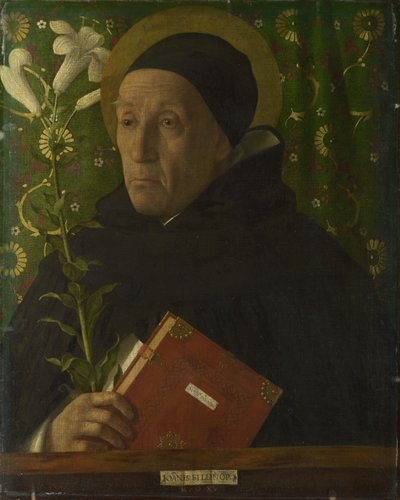 乌尔比诺的弗拉·特奥多罗的肖像作为圣多米尼克，1515年 作者 Giovanni Bellini