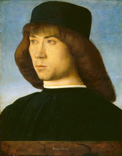 一个年轻人的肖像 作者 乔凡尼·贝里尼（Giovanni Bellini）
