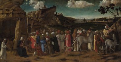 国王的崇拜c。 1480 作者 乔凡尼·贝里尼（Giovanni Bellini）