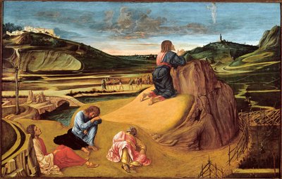 花园中的痛苦，约 1465 年（面板上的蛋彩画） 作者 乔凡尼·贝里尼（Giovanni Bellini）