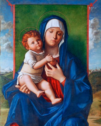 圣母子，c1480-1490 作者 乔凡尼·贝里尼（Giovanni Bellini）