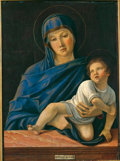 圣母与圣婴（布面油画） 作者 乔凡尼·贝里尼（Giovanni Bellini）