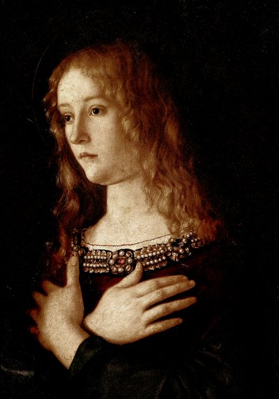 圣母子与亚历山大·圣凯瑟琳和圣玛丽·抹大拉 作者 乔凡尼·贝里尼（Giovanni Bellini）