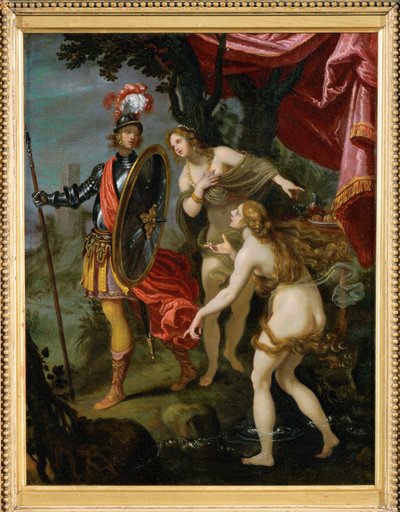 Carlo allant delivrer Rinaldo.卡洛在从里纳尔多手中营救他的途中... 作者 乔凡尼·比利维蒂（Giovanni Biliverti）