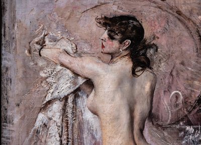 浴后，细节 作者 乔凡尼·博尔迪尼（Giovanni Boldini）