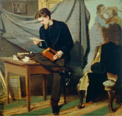 兰弗雷迪尼的自画像，约1866年，由乔瓦尼-波尔迪尼（1842-1931）创作，油画板。 作者 Giovanni Boldini