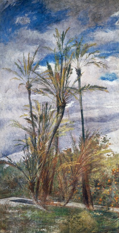 棕榈树和橙树 作者 乔凡尼·博尔迪尼（Giovanni Boldini）