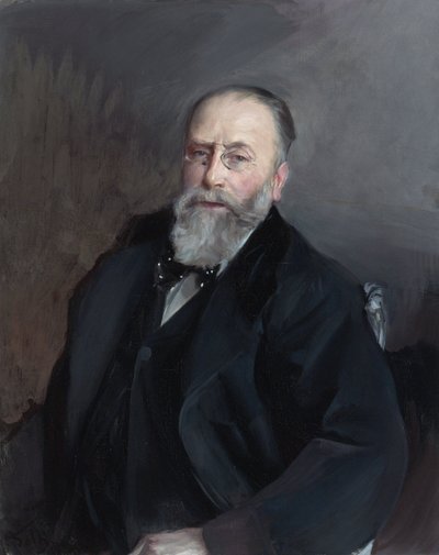 "埃德蒙-罗斯柴尔德（1845-1934）法国银行家、慈善家和收藏家的画像(Edmond James de Rothschild) Giovanni Boldini (1842-1931)的绘画 1903年 私人收藏 作者 乔凡尼·博尔迪尼（Giovanni Boldini）