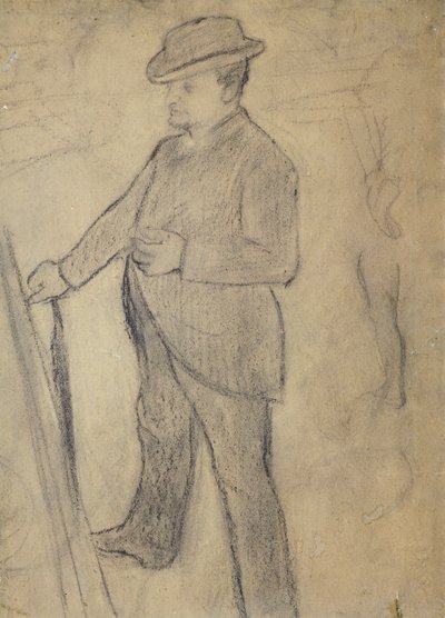 埃德加·德加（Edgar Degas，1834-1917 年）的肖像画 作者 乔凡尼·博尔迪尼（Giovanni Boldini）