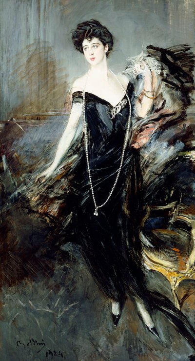 唐娜·弗朗卡·弗洛里奥的肖像，1924年 作者 乔凡尼·博尔迪尼（Giovanni Boldini）