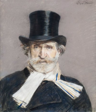 朱塞佩-威尔第肖像 作者 乔凡尼·博尔迪尼（Giovanni Boldini）