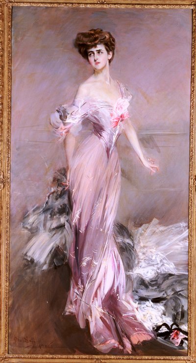 霍华德-约翰斯顿夫人肖像，1906年 作者 乔凡尼·博尔迪尼（Giovanni Boldini）