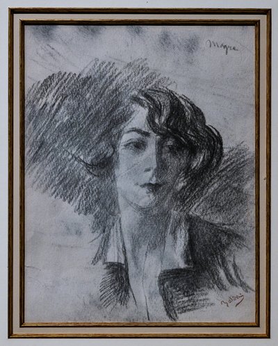 一位女士的肖像 作者 乔凡尼·博尔迪尼（Giovanni Boldini）