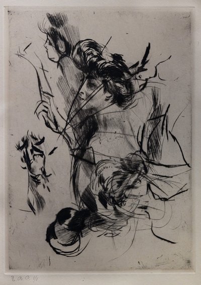 一个年轻女子与数字的肖像 作者 乔凡尼·博尔迪尼（Giovanni Boldini）