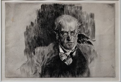 画家阿道夫·门泽尔的肖像 作者 乔凡尼·博尔迪尼（Giovanni Boldini）