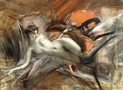 斜倚裸体 作者 乔凡尼·博尔迪尼（Giovanni Boldini）
