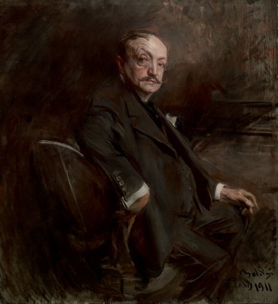 自画像》，1911年。 作者 乔凡尼·博尔迪尼（Giovanni Boldini）