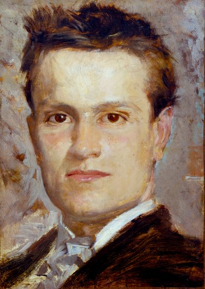 自画像，约 1865 年（纸板油画） 作者 乔凡尼·博尔迪尼（Giovanni Boldini）