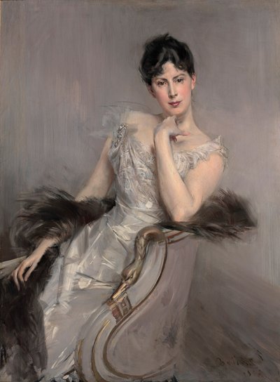 白衣女子白衣女子，1902年。 作者 乔凡尼·博尔迪尼（Giovanni Boldini）
