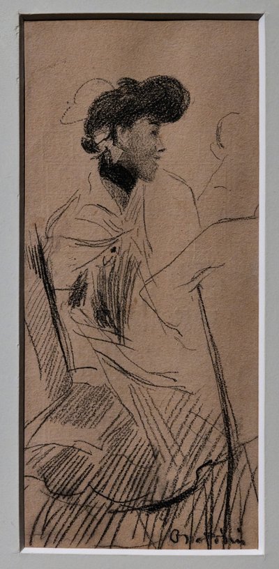 坐着的优雅女人 作者 乔凡尼·博尔迪尼（Giovanni Boldini）