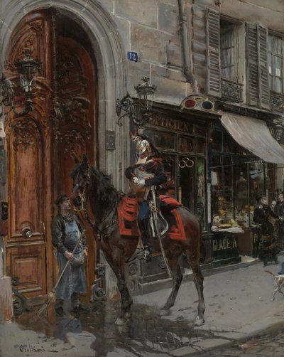 送信人》，1879年。 作者 乔凡尼·博尔迪尼（Giovanni Boldini）