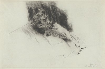 惠斯勒睡着了 作者 乔凡尼·博尔迪尼（Giovanni Boldini）