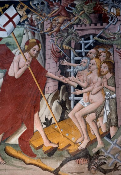 下降到地狱，c.1492 作者 乔凡尼·卡纳维西奥（Giovanni Canavesio）