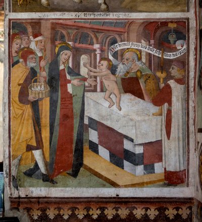 耶稣在圣殿中的介绍，1492年 作者 乔凡尼·卡纳维西奥（Giovanni Canavesio）