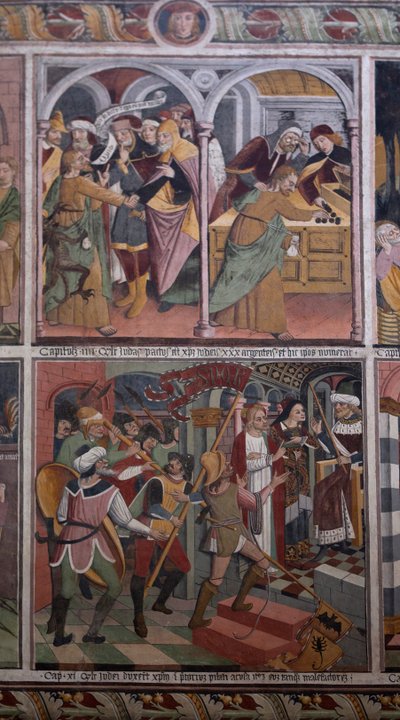 基督的生活场景，约1492年（壁画 作者 乔凡尼·卡纳维西奥（Giovanni Canavesio）