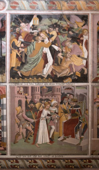 基督的生活场景，约1492年（壁画 作者 乔凡尼·卡纳维西奥（Giovanni Canavesio）