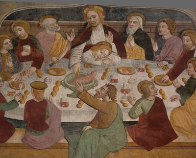 基督生平的场景，c.1492 作者 乔凡尼·卡纳维西奥（Giovanni Canavesio）