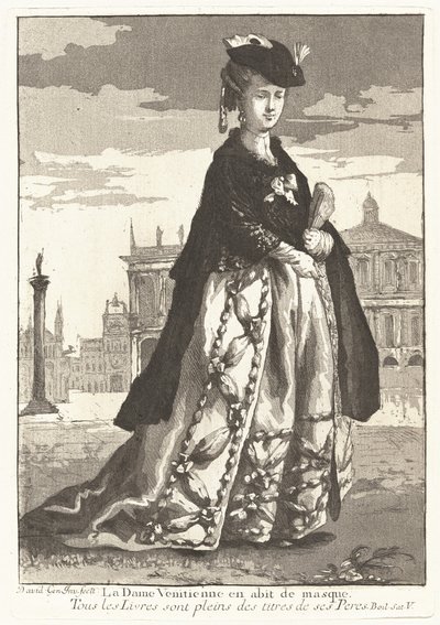 穿着狂欢节服装的威尼斯女人》（La Dame Venitienne en abit de masque） 作者 乔瓦尼·大卫