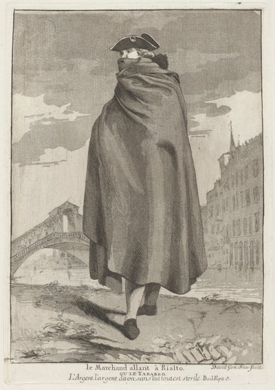 里亚尔托的商人》（Le Marchand allant à Rialto）。 作者 乔瓦尼·大卫