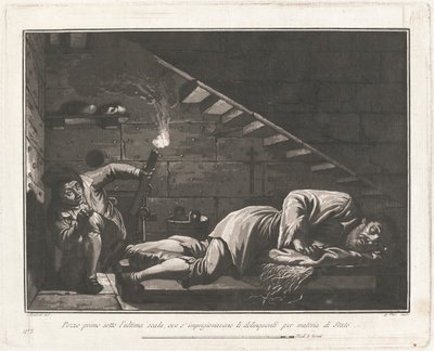 违反国家法律的人的 "井"。 作者 乔瓦尼·德·皮安（Giovanni De Pian），模仿弗朗切斯科·加林贝尔蒂