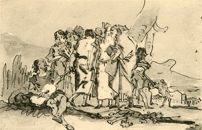 18928年中后期，成年男子和青年人小组 作者 乔瓦尼·多梅尼科·蒂埃波罗