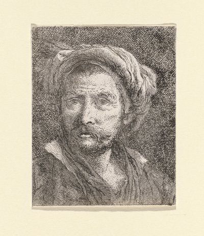 头巾老人，选自《头像集》（Raccolta di Teste） 作者 乔瓦尼·多梅尼科·蒂埃波罗