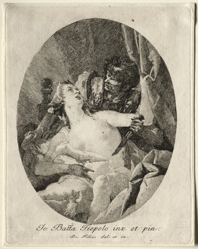 Tarquin和Lucretia。 作者 乔瓦尼·多梅尼科·蒂埃波罗