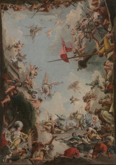 Giustiniani家族的荣耀，1783年。 作者 乔瓦尼·多梅尼科·蒂埃波罗