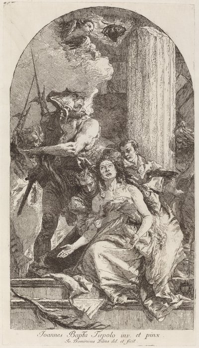 圣阿加莎的殉道 作者 Giovanni Domenico Tiepolo 在 Giovanni Battista Tiepolo 之后