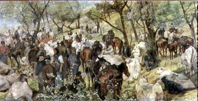 马雷玛的牛市 作者 乔凡尼·法托里（Giovanni Fattori）