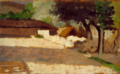 太阳的影响，乔瓦尼-法托里（1825-1908），板上油画 作者 乔凡尼·法托里（Giovanni Fattori）